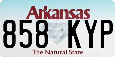 AR license plate 858KYP