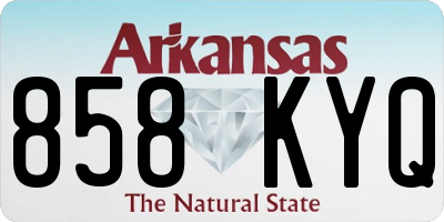 AR license plate 858KYQ