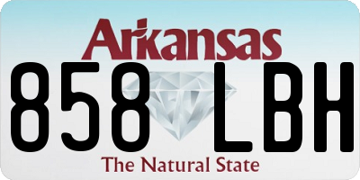 AR license plate 858LBH