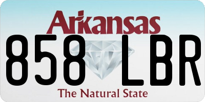 AR license plate 858LBR