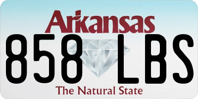 AR license plate 858LBS