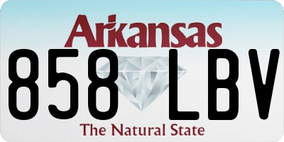 AR license plate 858LBV
