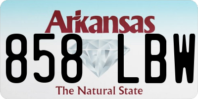 AR license plate 858LBW