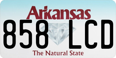 AR license plate 858LCD