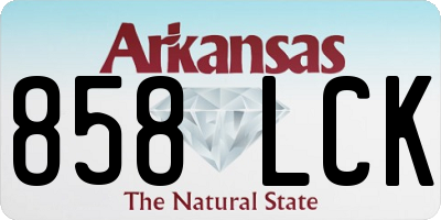AR license plate 858LCK