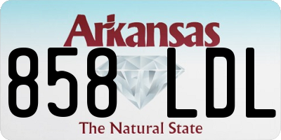 AR license plate 858LDL