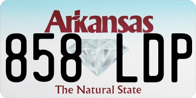 AR license plate 858LDP