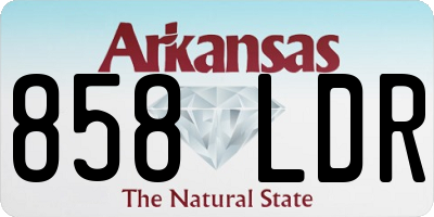 AR license plate 858LDR