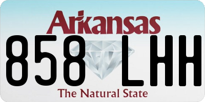 AR license plate 858LHH
