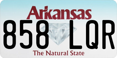 AR license plate 858LQR