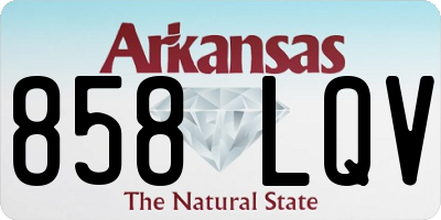 AR license plate 858LQV