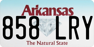 AR license plate 858LRY