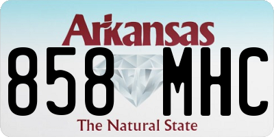 AR license plate 858MHC