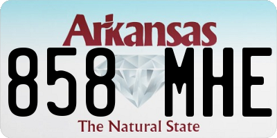 AR license plate 858MHE