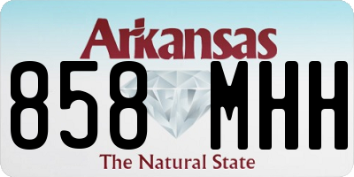 AR license plate 858MHH