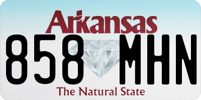 AR license plate 858MHN