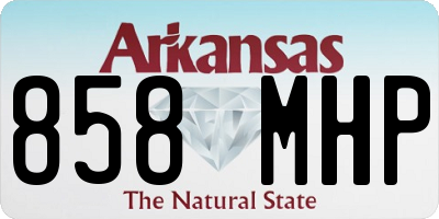 AR license plate 858MHP