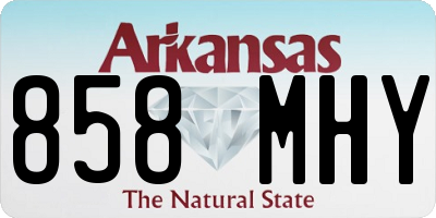 AR license plate 858MHY