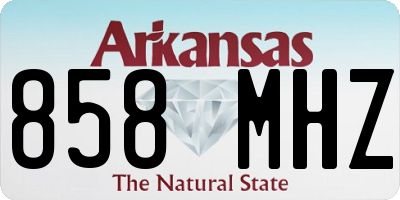 AR license plate 858MHZ