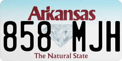 AR license plate 858MJH