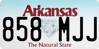 AR license plate 858MJJ