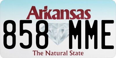 AR license plate 858MME