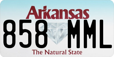 AR license plate 858MML