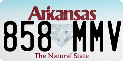 AR license plate 858MMV