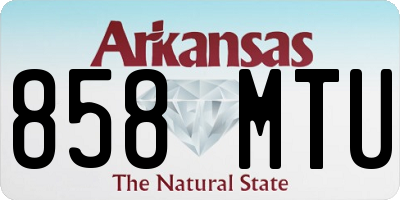 AR license plate 858MTU