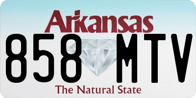 AR license plate 858MTV