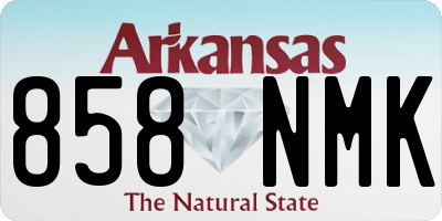 AR license plate 858NMK