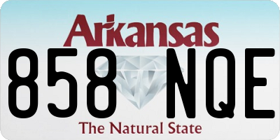 AR license plate 858NQE