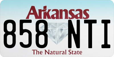 AR license plate 858NTI