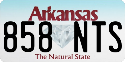 AR license plate 858NTS
