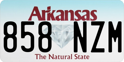 AR license plate 858NZM