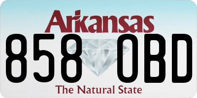 AR license plate 858OBD