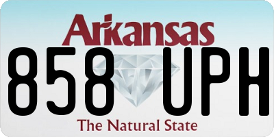 AR license plate 858UPH