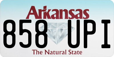AR license plate 858UPI