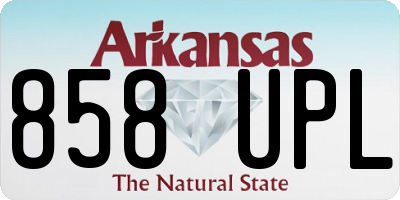 AR license plate 858UPL
