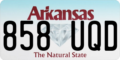AR license plate 858UQD