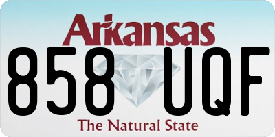 AR license plate 858UQF