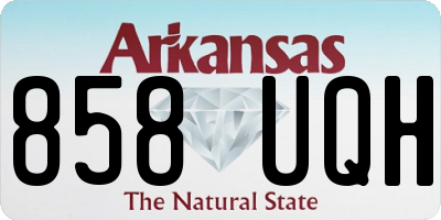 AR license plate 858UQH