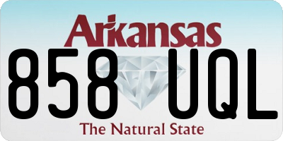 AR license plate 858UQL