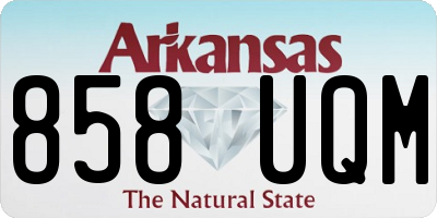 AR license plate 858UQM