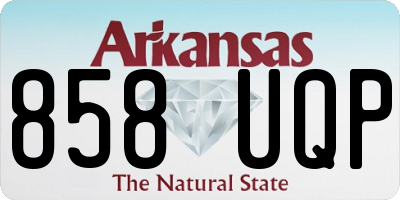 AR license plate 858UQP
