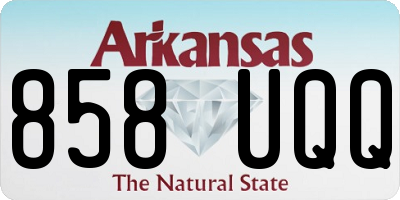 AR license plate 858UQQ