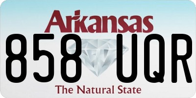 AR license plate 858UQR