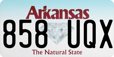 AR license plate 858UQX