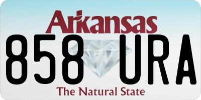 AR license plate 858URA