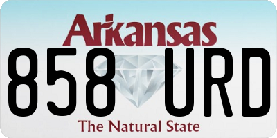 AR license plate 858URD